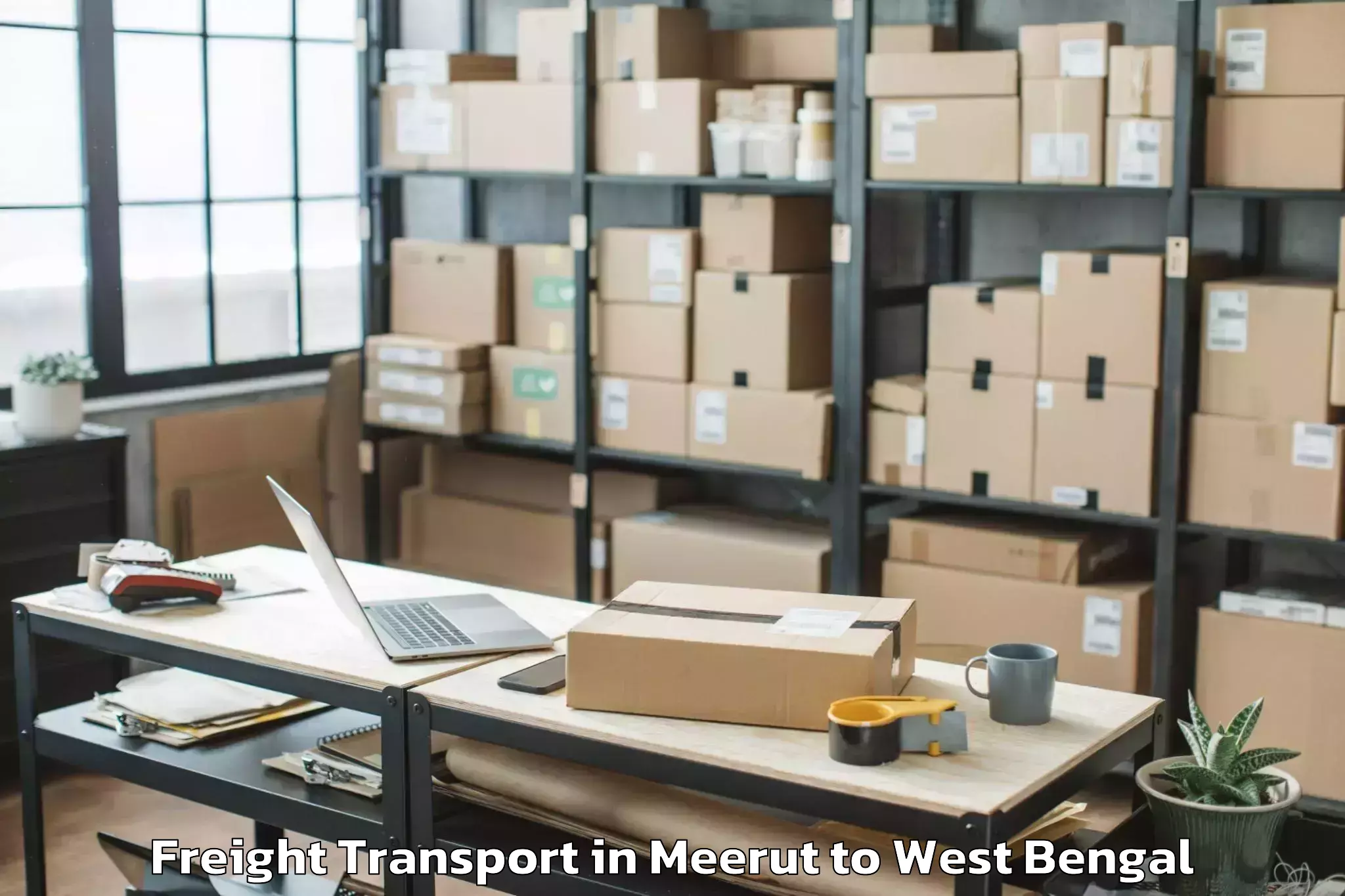 Trusted Meerut to Purbasthali Freight Transport